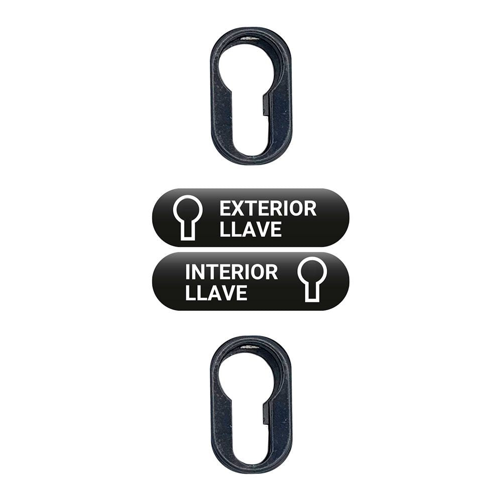 Cerrojo sobreponer sin cilindro crr16 pintado gris