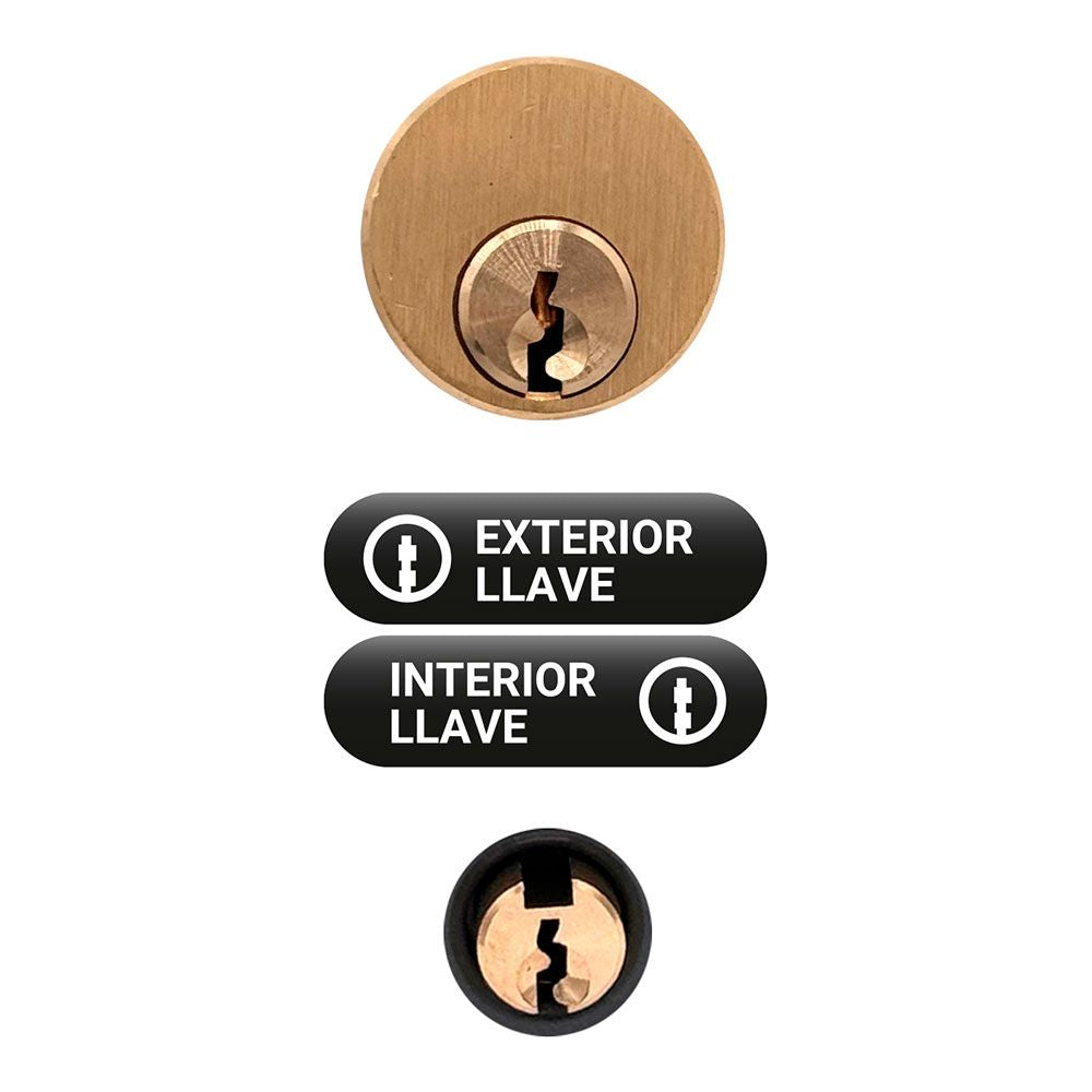 Cerrojo sobreponer crr07 105l/70 mm pintado gris