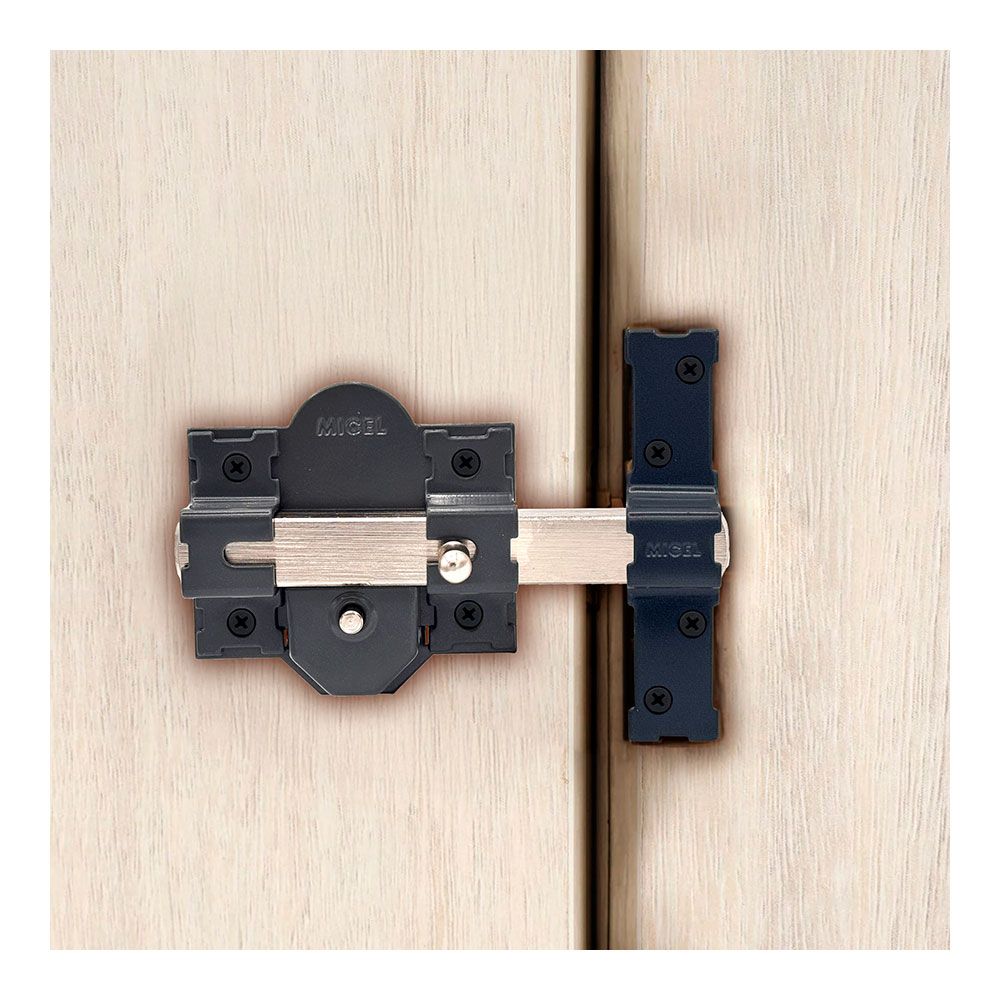 Cerrojo sobreponer crr08 86b/50 mm pintado gris llaves iguales amaestradas