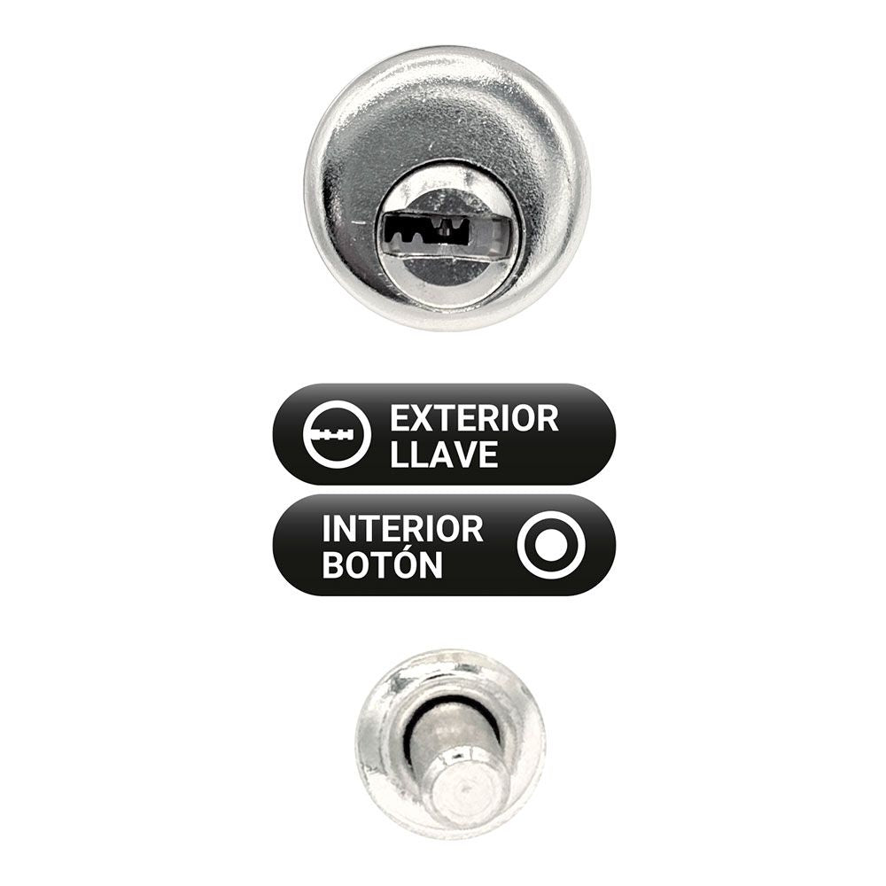 Cerrojo sobreponer crr10 86b/50 mm níquel