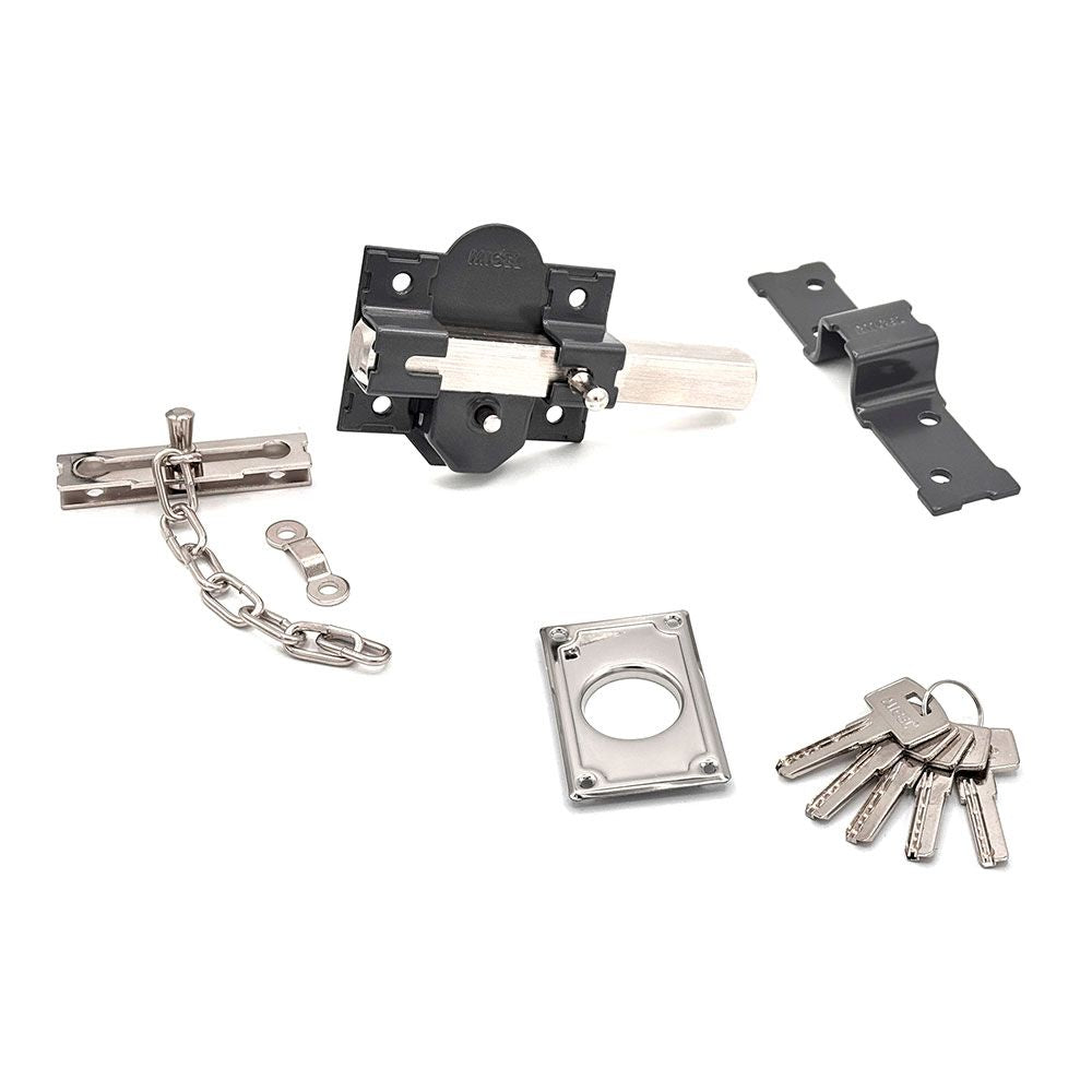 Cerrojo sobreponer crr10 86b/50 mm pintado gris