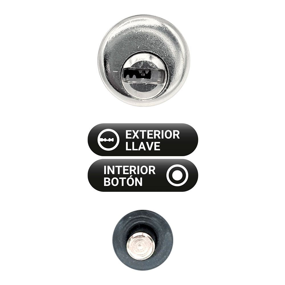 Cerrojo sobreponer crr10 86b/50 mm pintado gris