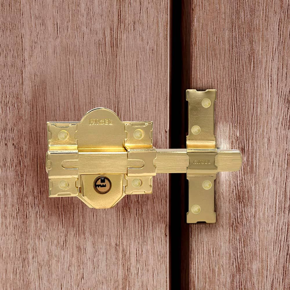 Cerrojo sobreponer crr11 86l/50 mm latón satinado