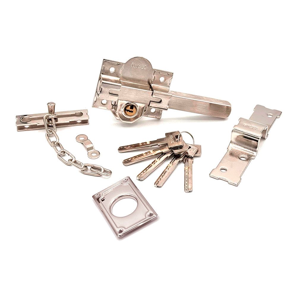 Cerrojo sobreponer crr11 86l/50 mm níquel