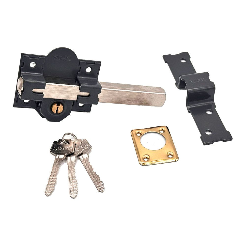 Cerrojo sobreponer crr13 86l/50 mm pintado gris