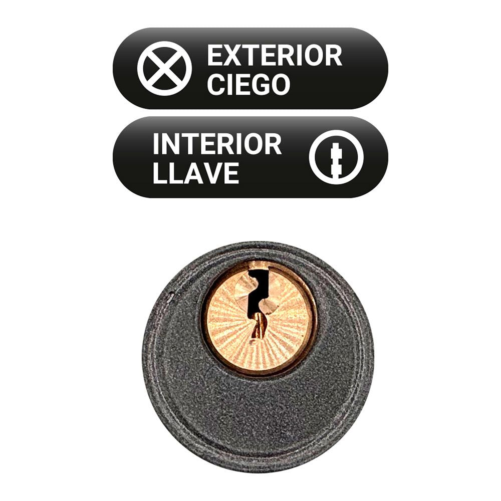 Cerrojo sobreponer crr14 86l/50 mm pintado gris