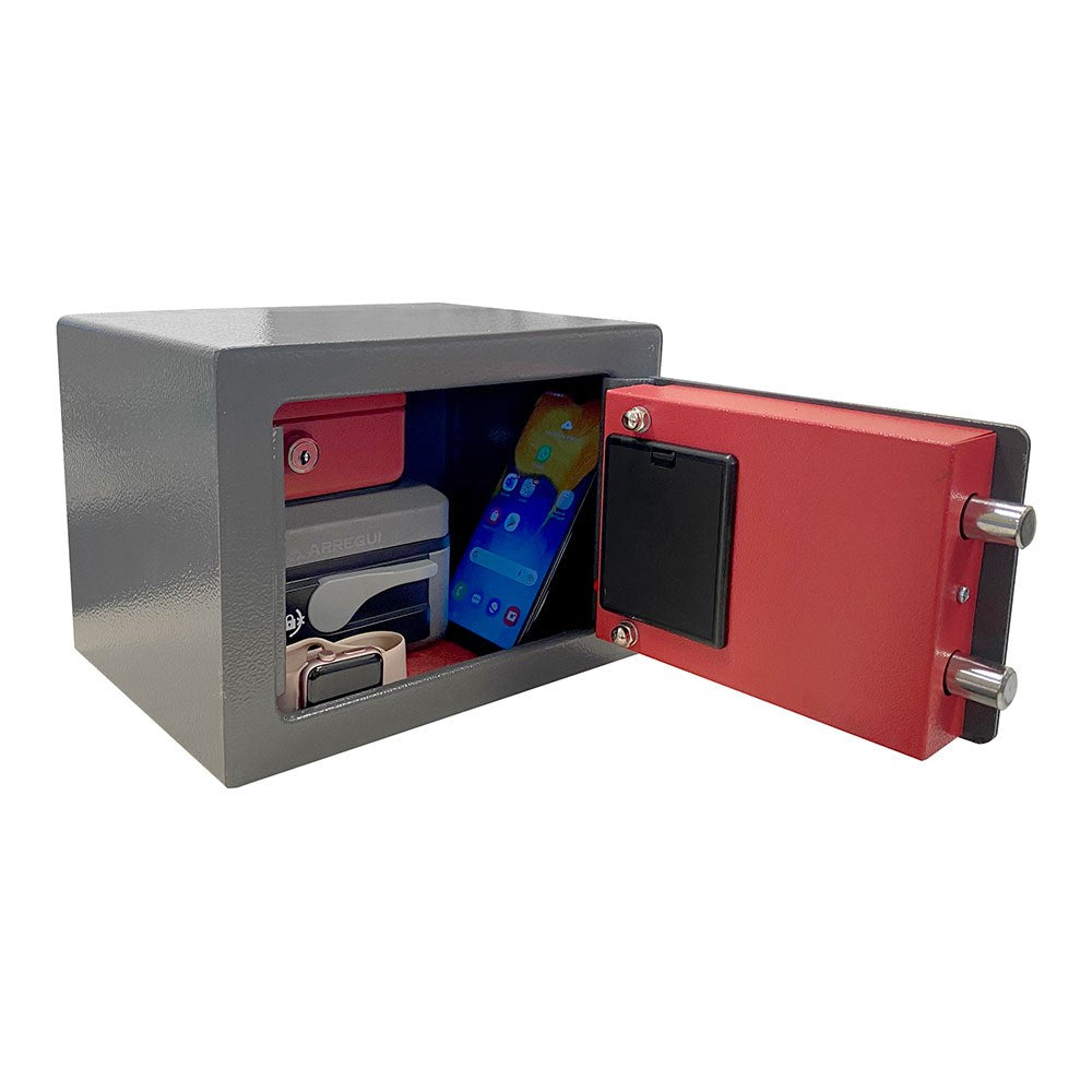 Caja fuerte he/o electrónica de sobreponer, 230 x 170 x 170 mm