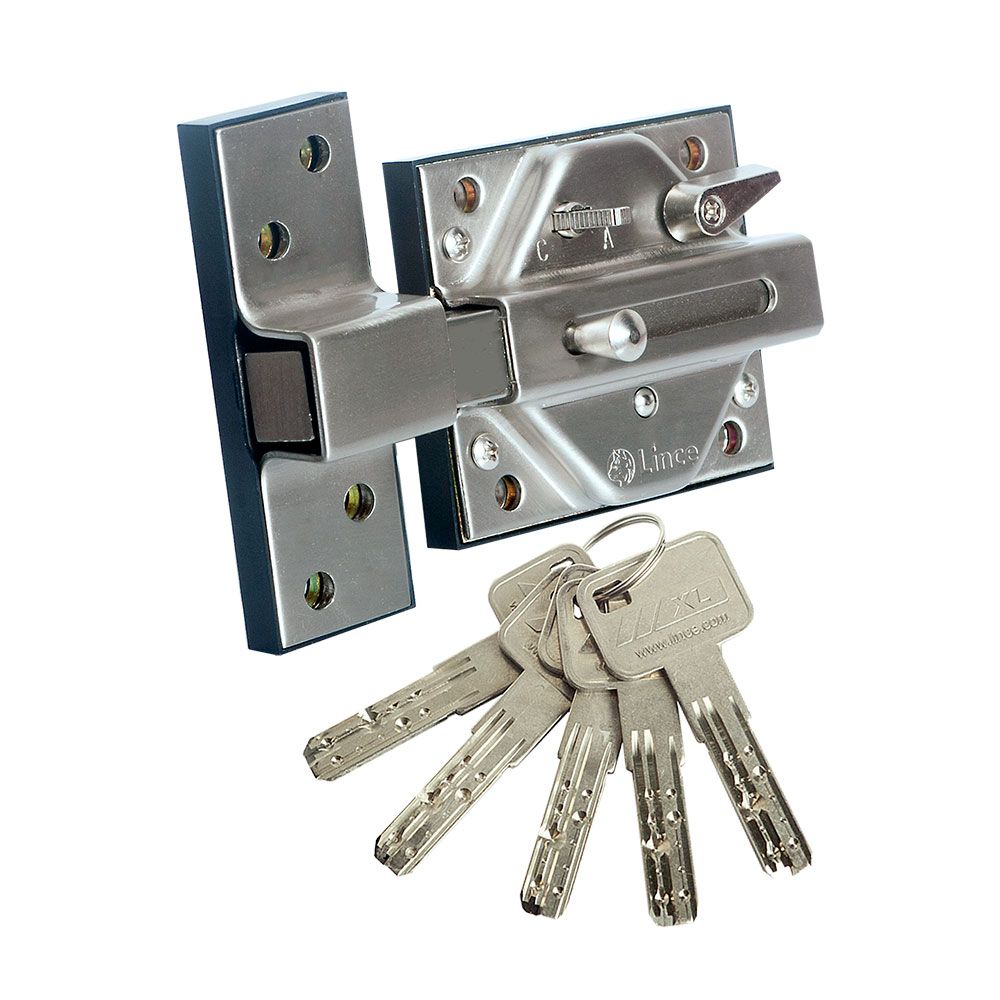 Cerrojo alta seguridad 7930r acabado cromo mate 97930rcm lince