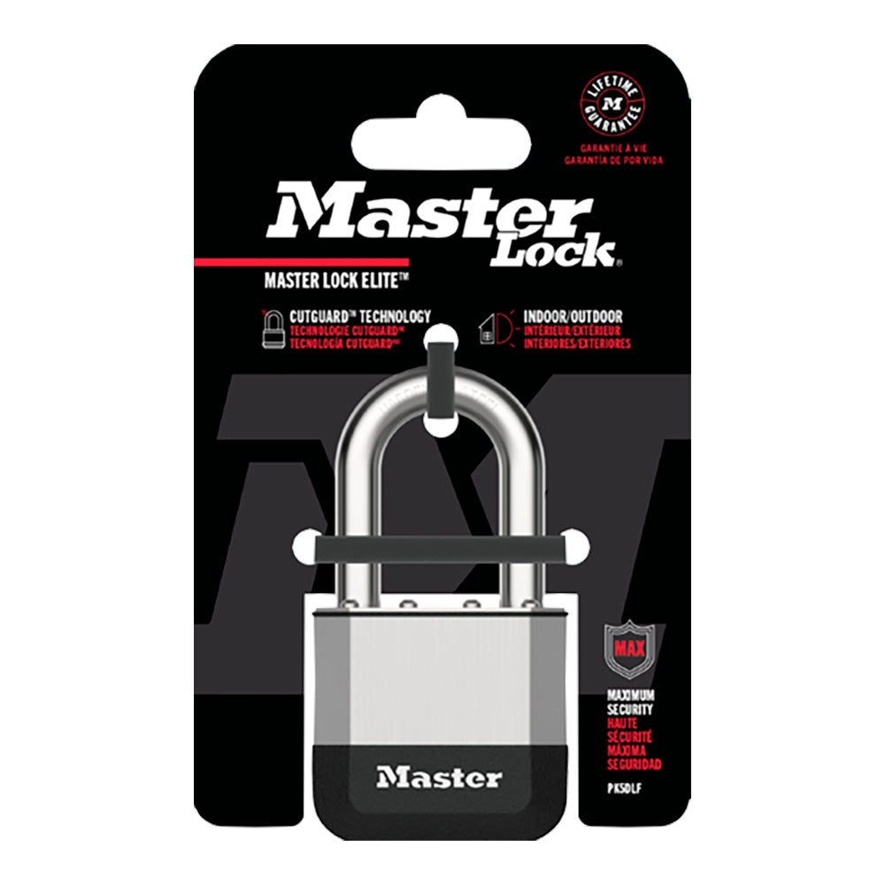 Candado élite 52 x ø9 x 38 mm, de acero laminado con 2 llaves, blister
