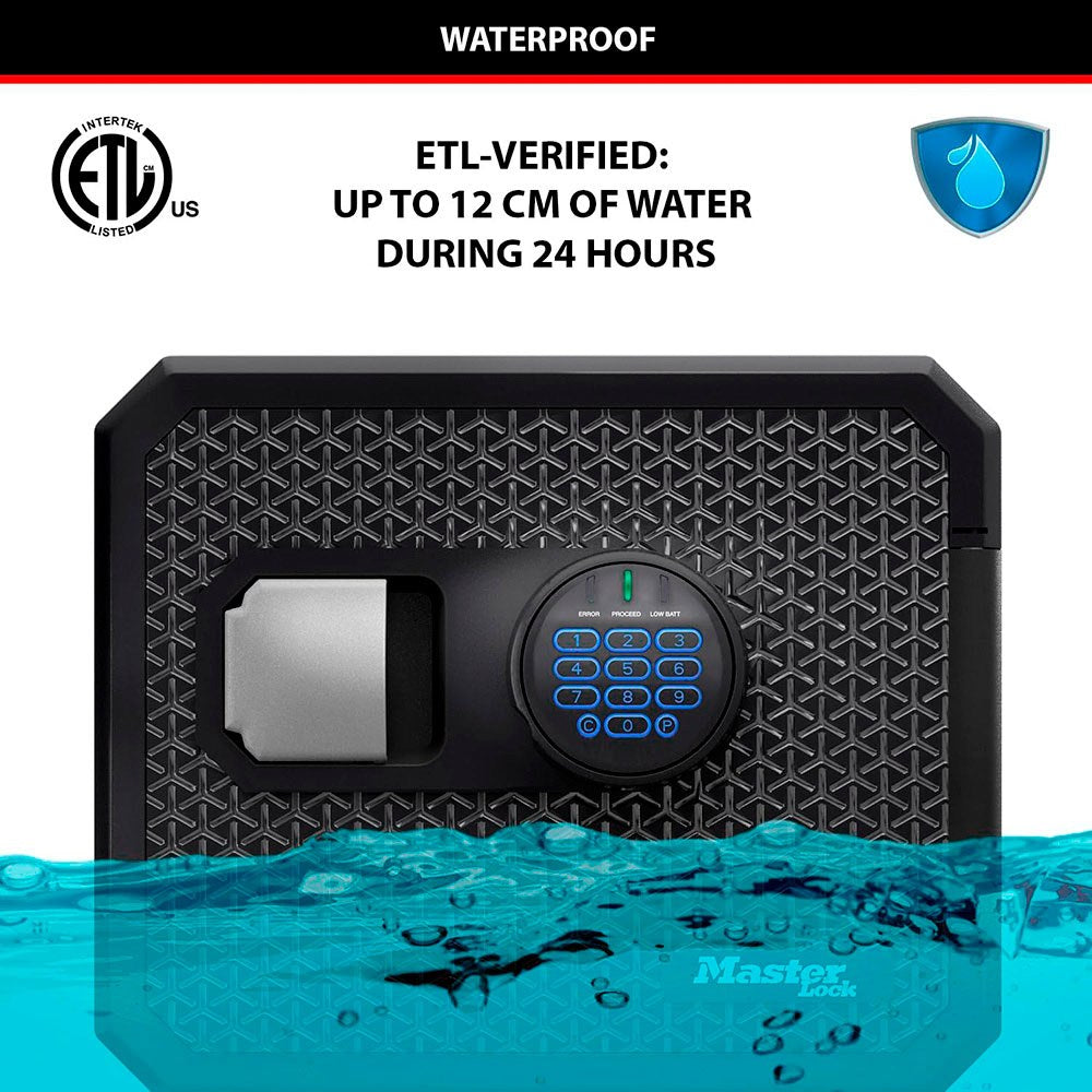 Caja fuerte ignífuga y resistente al agua con combinación electrónica, 22,9 l, 41,7 x 47,8 x 34,8 cm