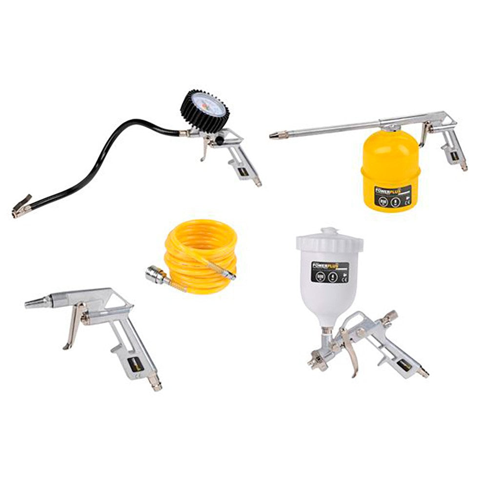 Accesorios compresor básico, juego 5 piezas