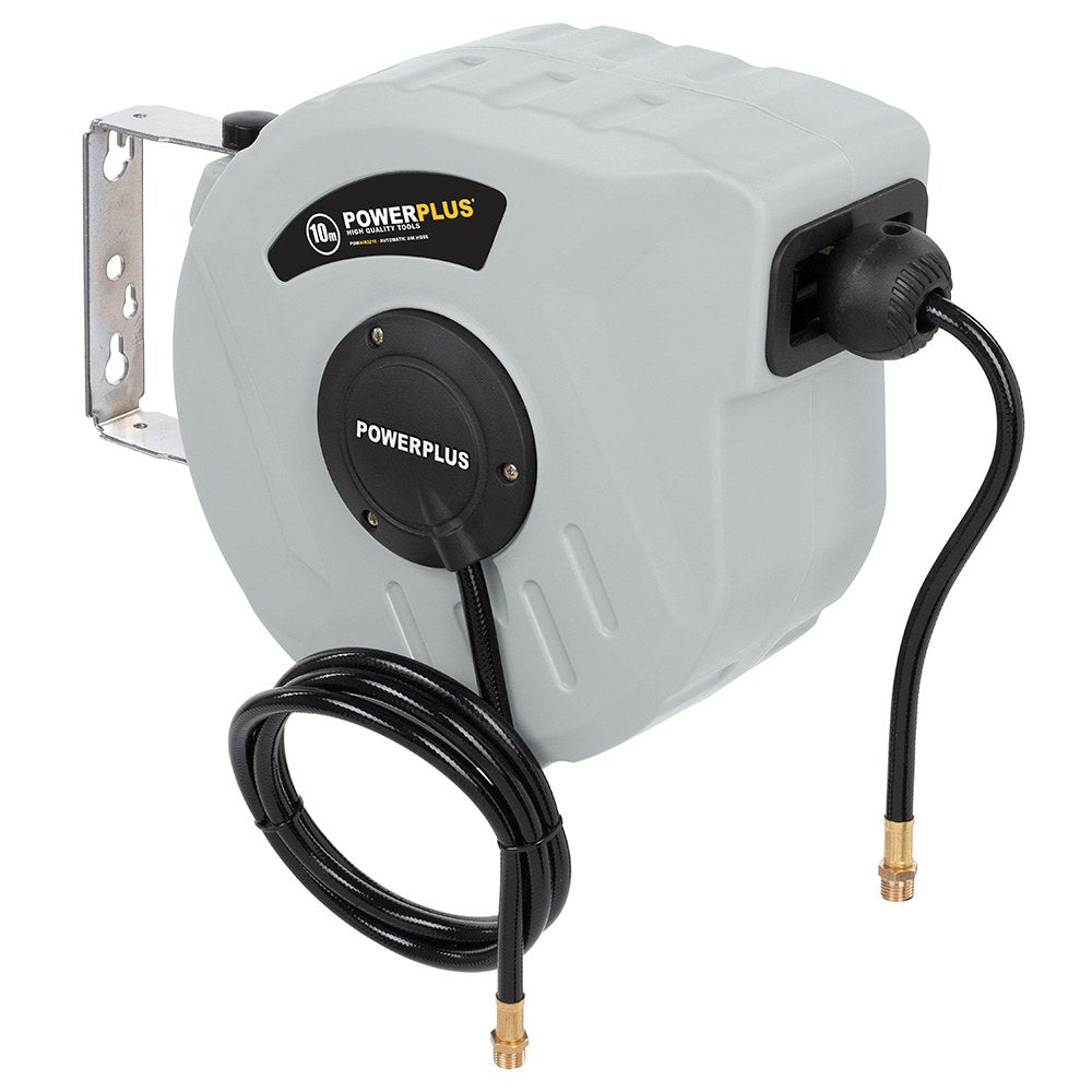 Enrollador automático con manguera aire comprimido, 10 m
