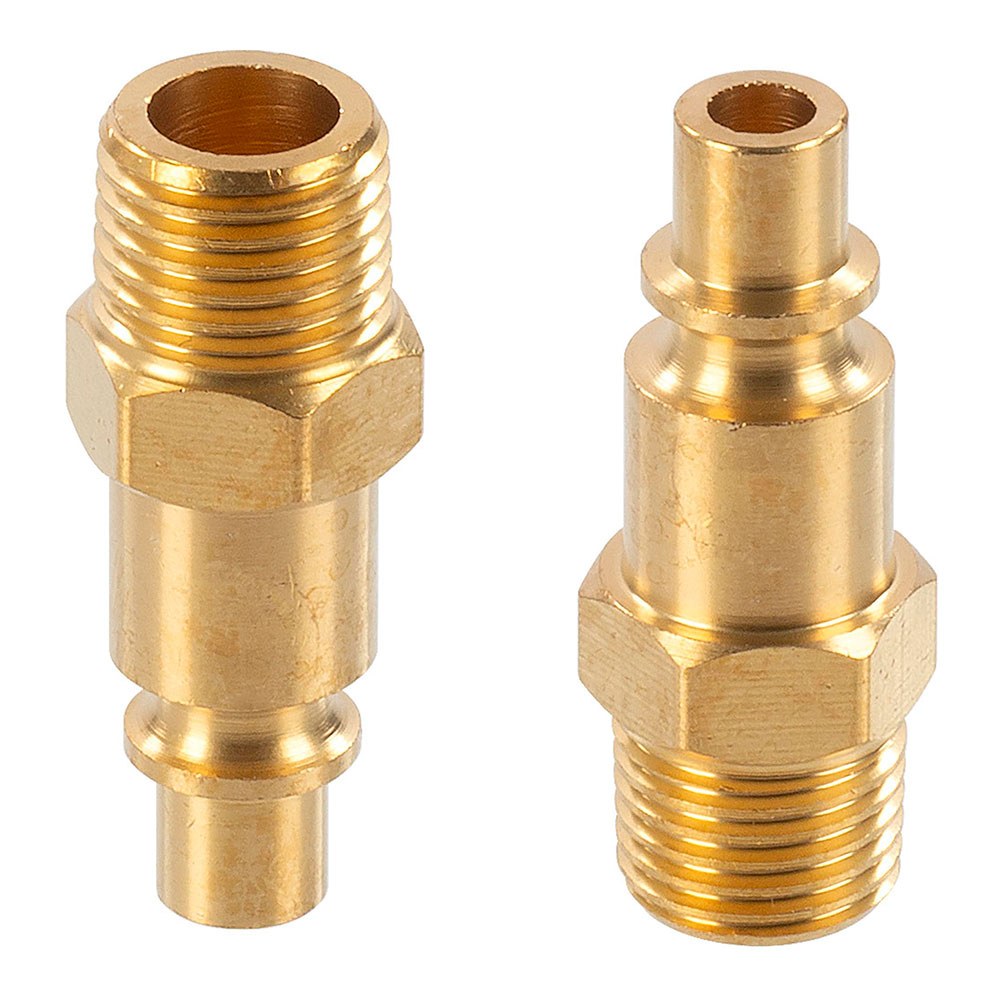 Conectores orion latón macho rosca macho ¼ pulg, 2 uds