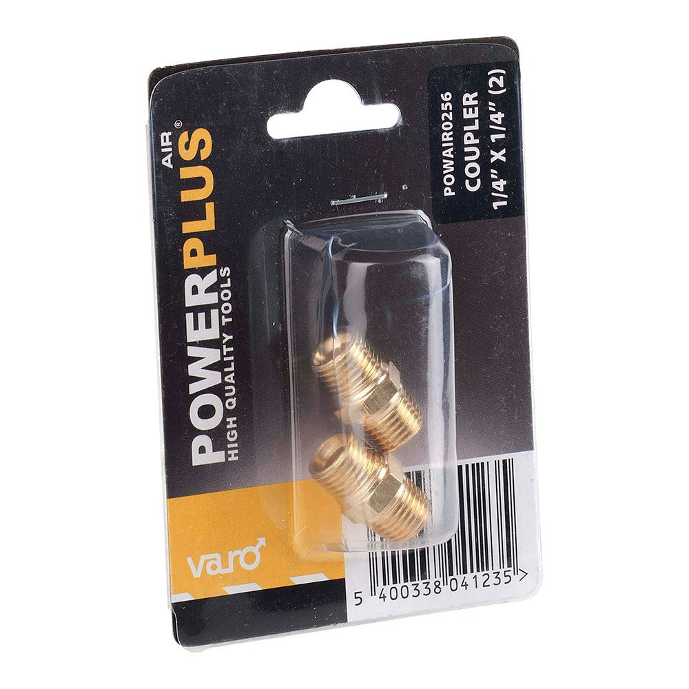 Conectores dobles latón macho ¼ macho ¼ pulg, 2 uds