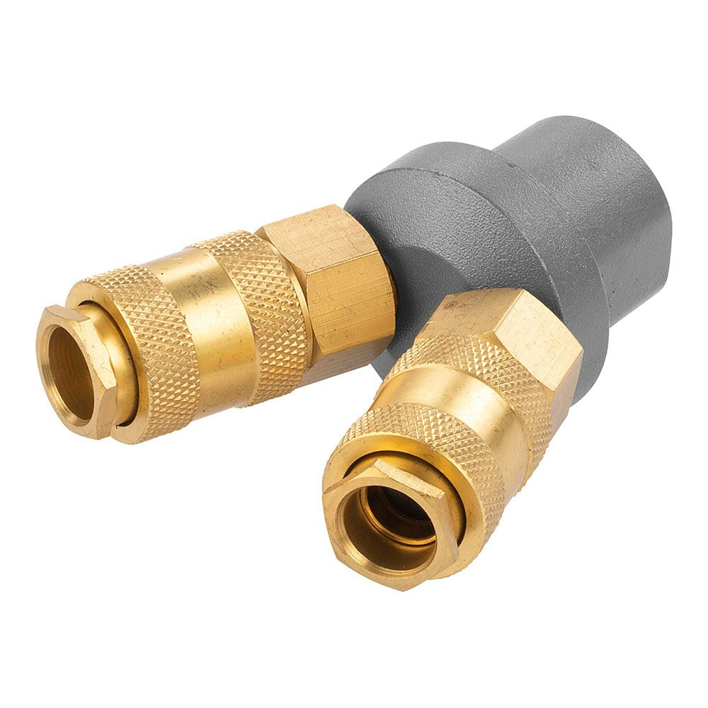Conector aire comprimido de latón tipo y, rosca hembra ¼ pulg