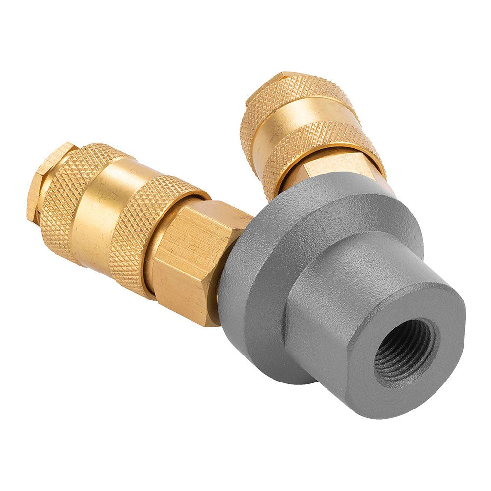 Conector aire comprimido de latón tipo y, rosca hembra ¼ pulg