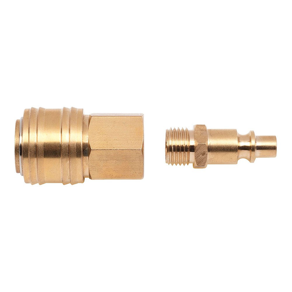 Conectores adaptador latón euro hembra / orion macho ¼ pulg, 2 piezas