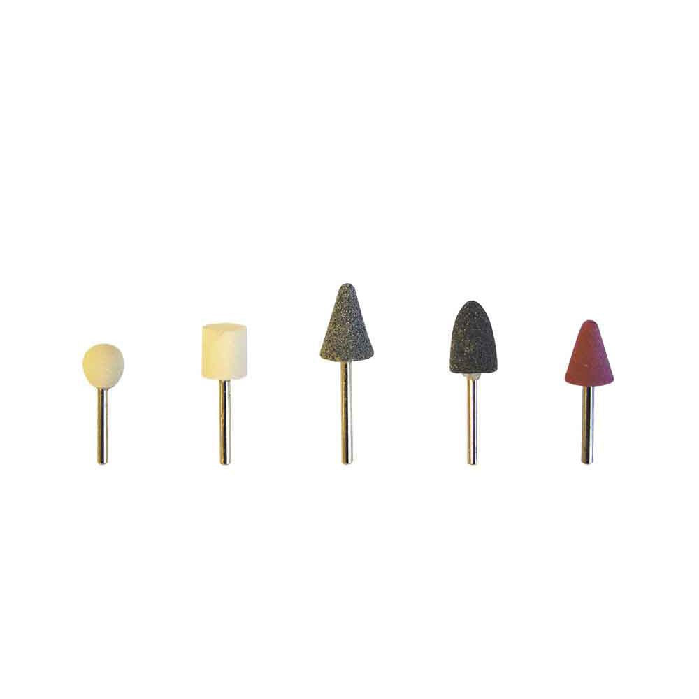 Piedras montadas vástago 3 mm, blister 5 uds