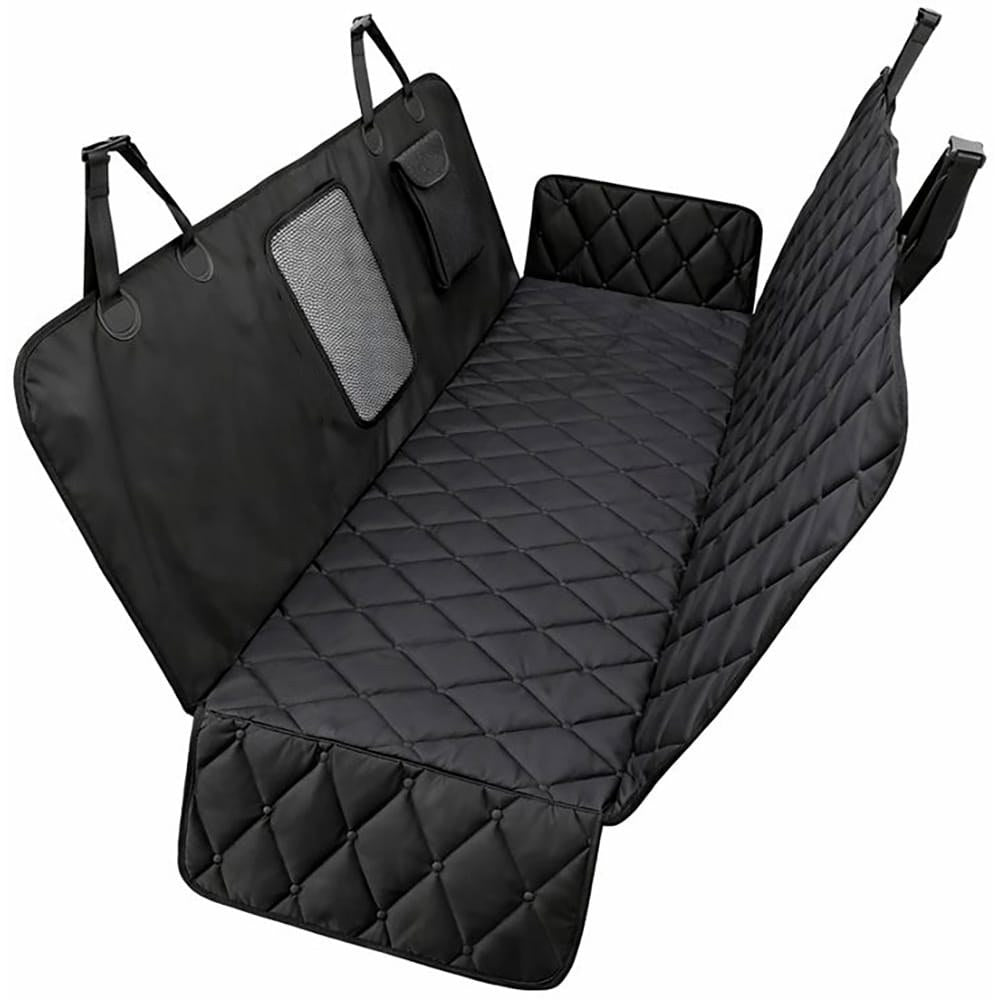 Protector para asiento de coche, enganche cinturón y separador para mascotas