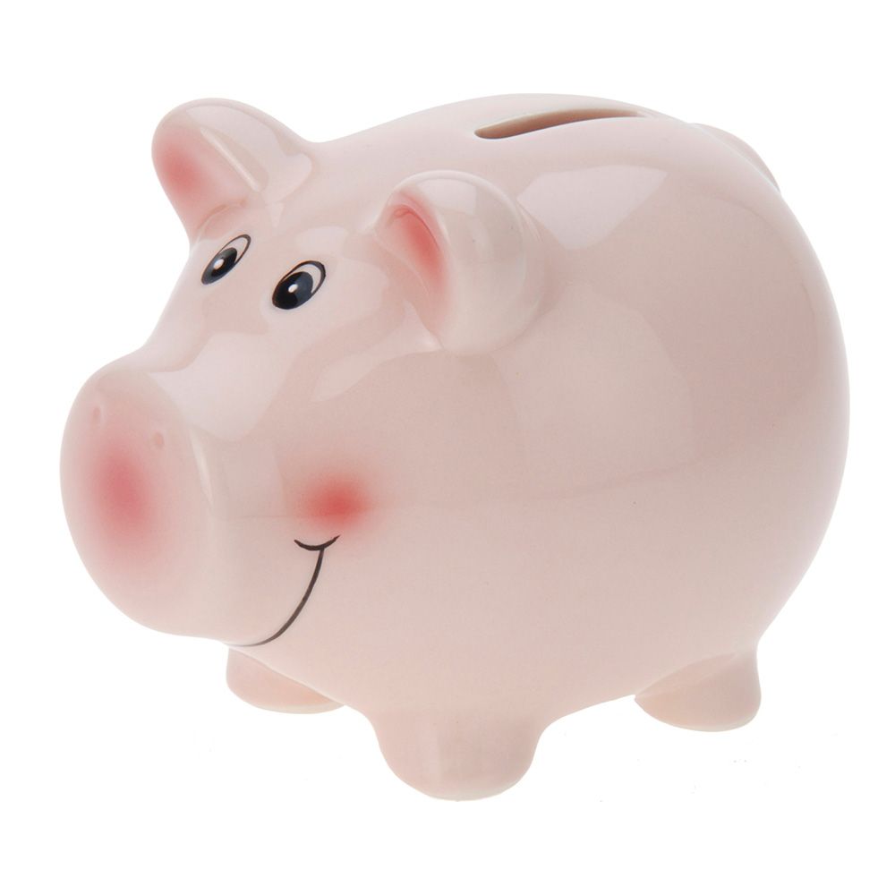 Hucha cerdito rosa 115 x 91 x 91 mm
