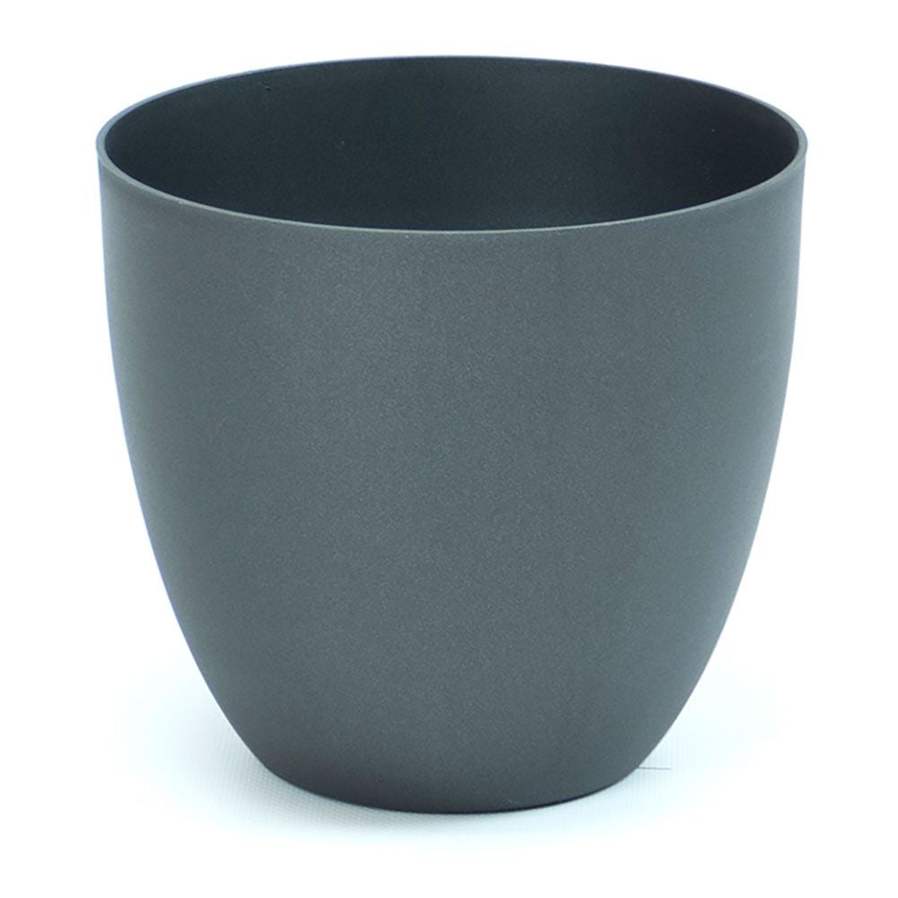 Maceta de inyección modelo cuenco color antracita ø38 cm