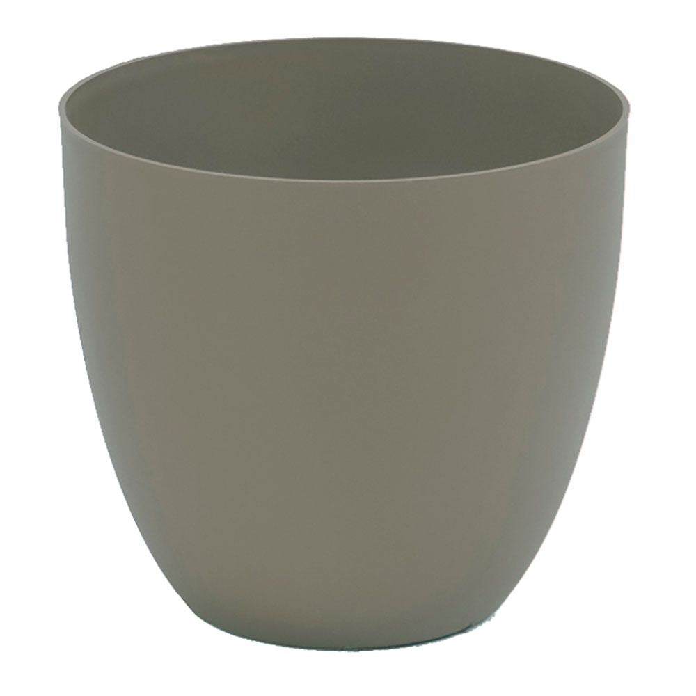 Maceta de inyección modelo cuenco color taupe ø38 cm