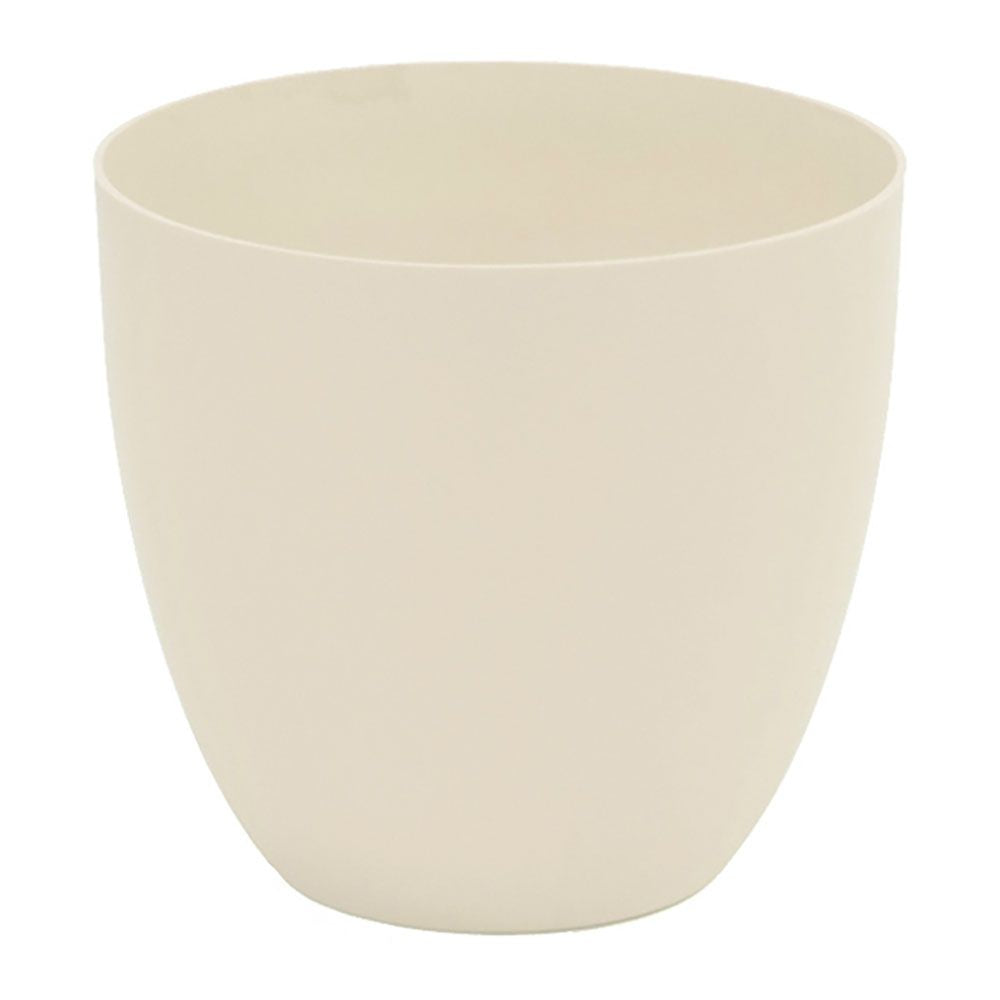 Maceta de inyección modelo cuenco color ecru ø38 cm