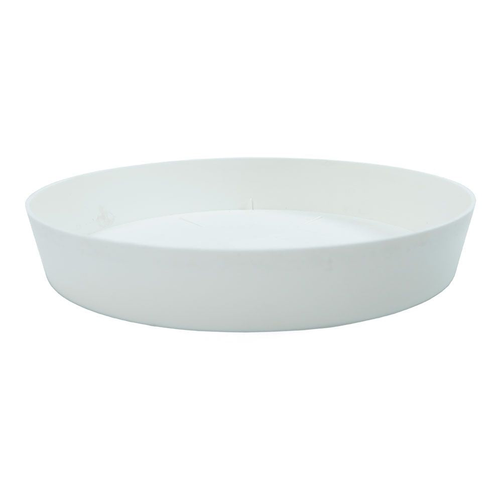 Plato de inyección color blanco ø28 cm para maceta ref: 90518