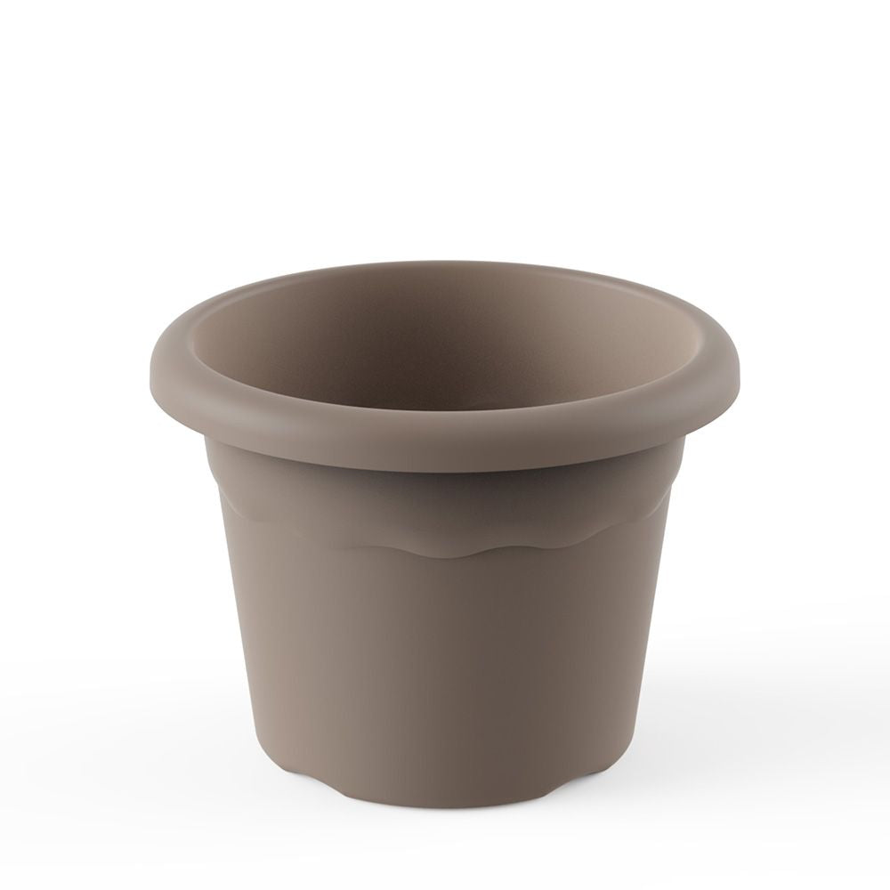 Maceta redonda color taupe ø26 cm