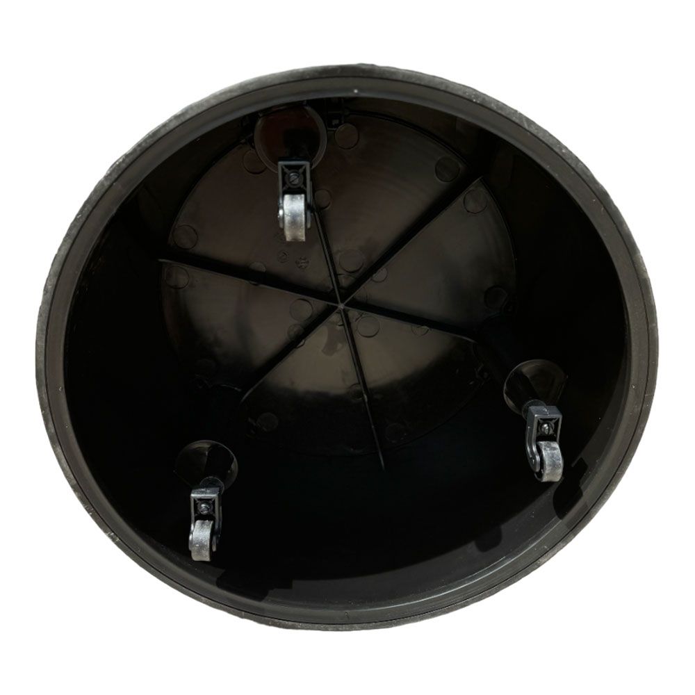 Taburete estable movil, negro