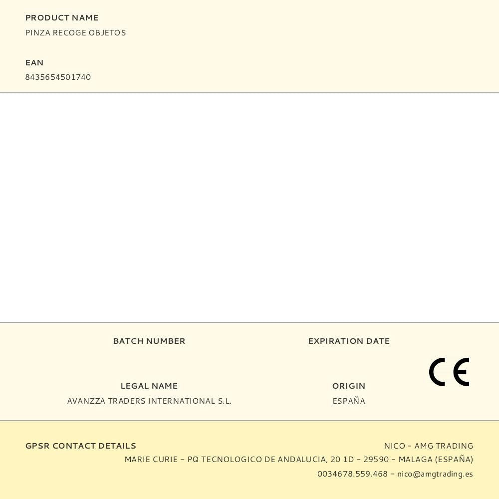 Pinza recoge objetos