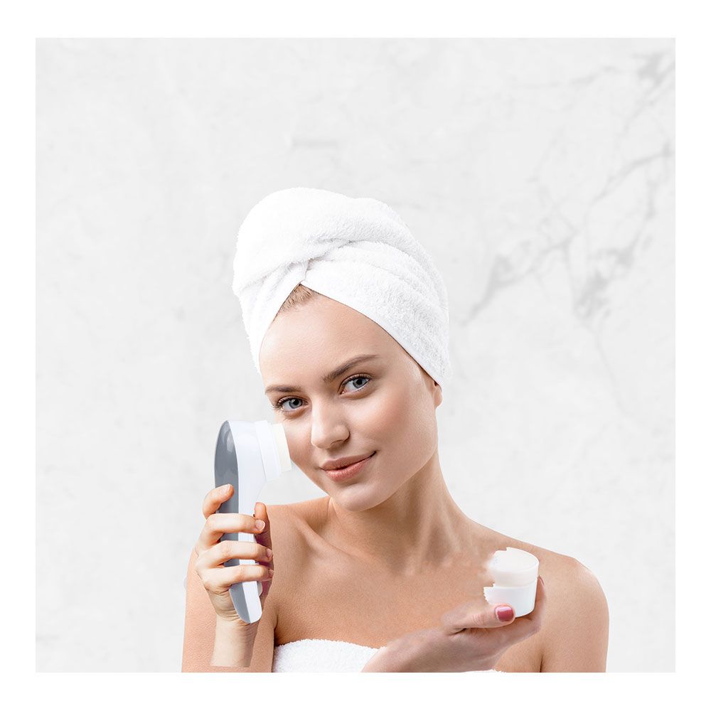 Masajeador facial con 5 cabezales extraíbles y 2 velocidades