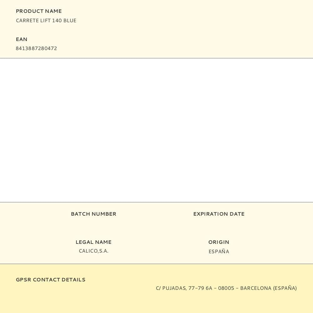 Carrete lift 140 blue con nylon