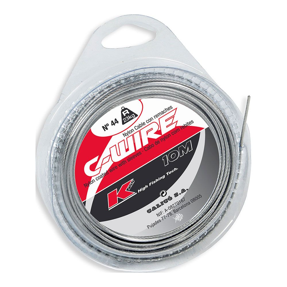 Cable de acero forrado de nilon 10 m