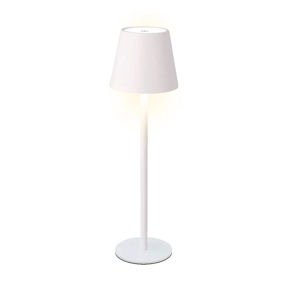 Lámpara led de mesa regarcable nterior color 27 cm blanco