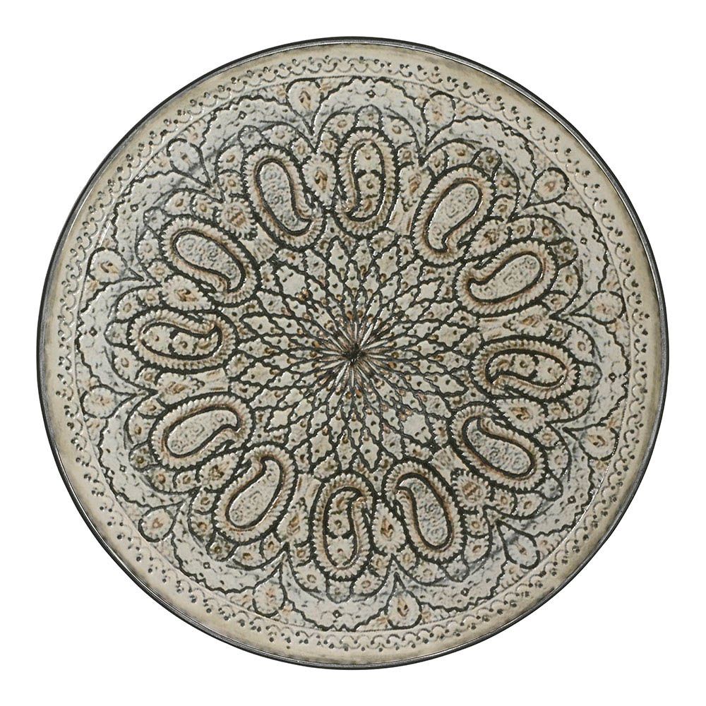 Mesa metálica/mosaico plegable bistro color negro para exterior ø60 x 76 cm