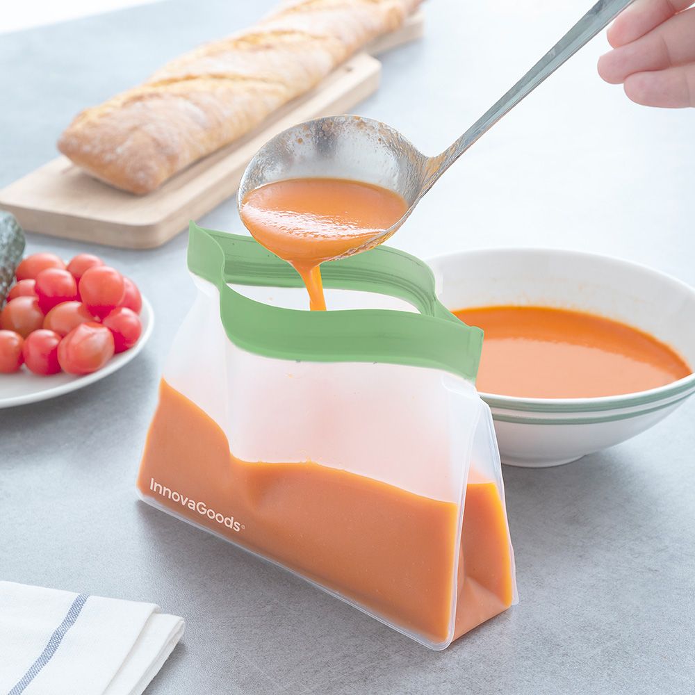 Bolsas reutilizables herméticas zags 6 piezas