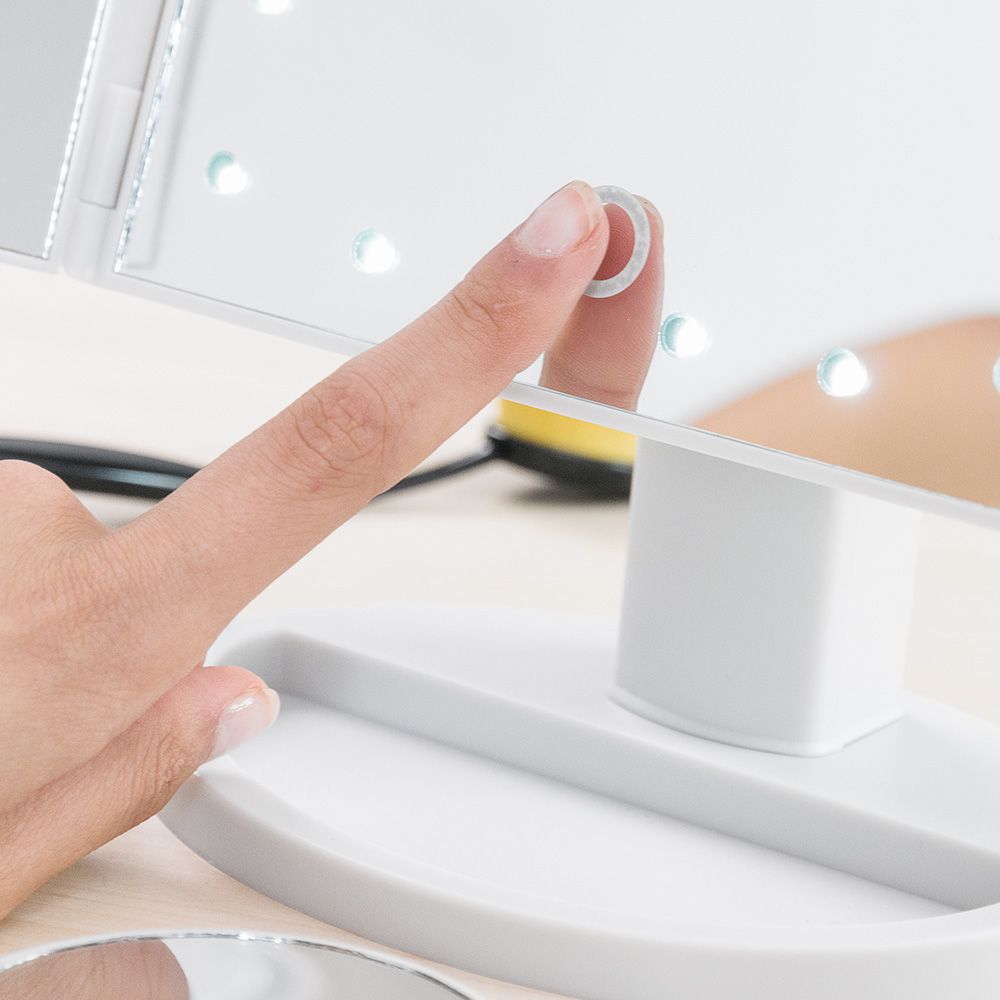 Espejo led de aumento 4 en 1