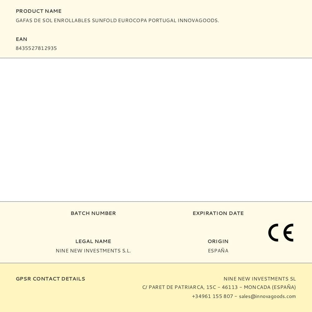 Gafas de sol enrollables sunfold mundial portugal