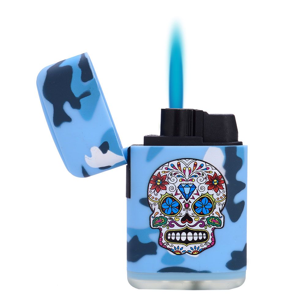 Encendedor electrónico cápsula camuflaje, colores surtidos