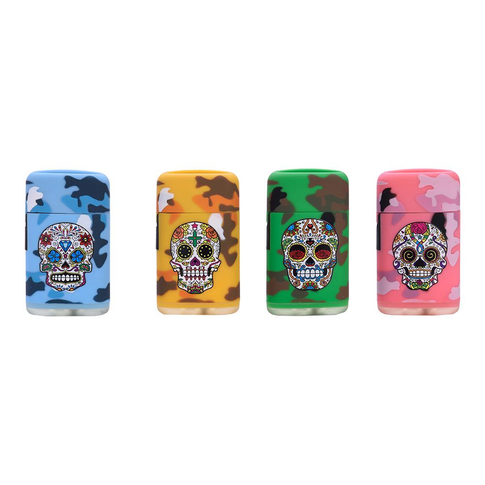 Encendedor electrónico cápsula camuflaje, colores surtidos