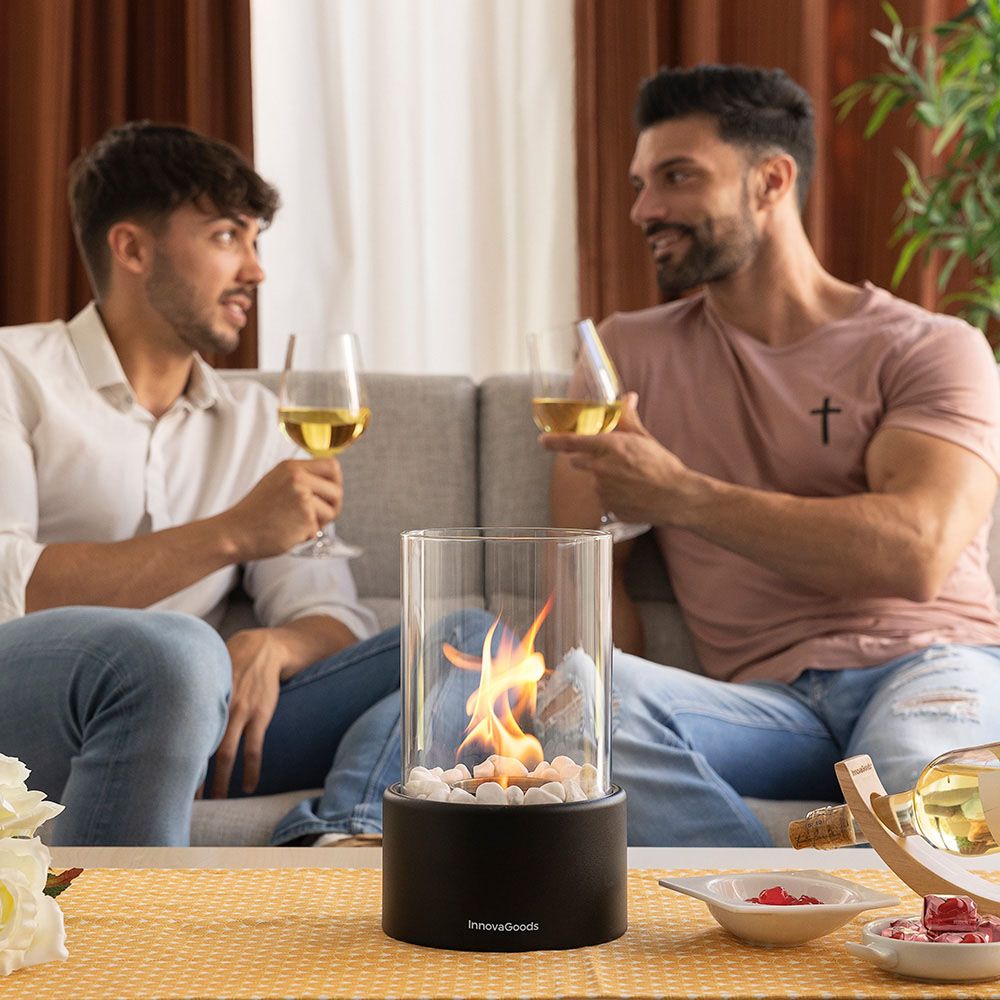 Chimenea de mesa de bioetanol decorativa ø16 x 26,5 cm