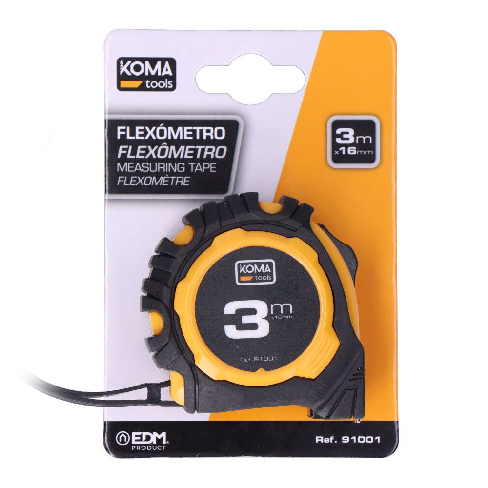 Flexómetro abs standard, 3 m x 16 mm