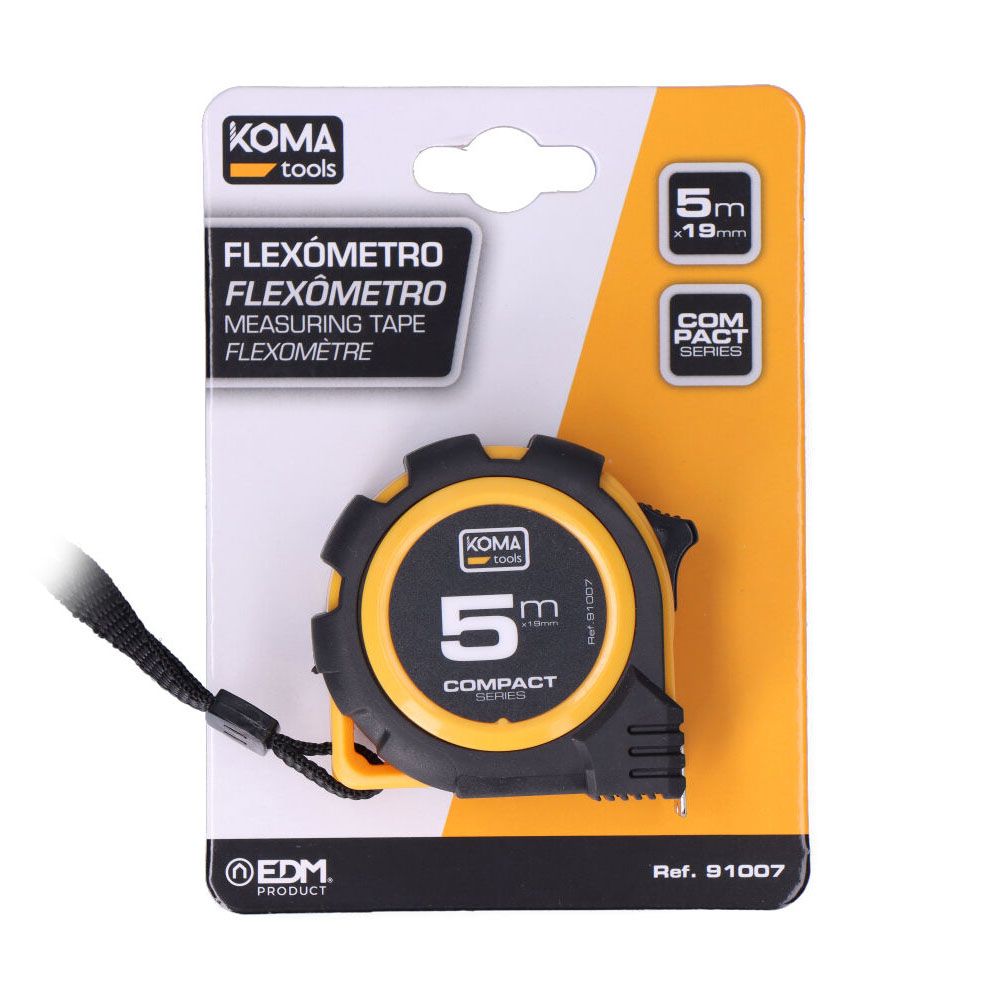 Flexómetro abs compact 5 m x 19 mm