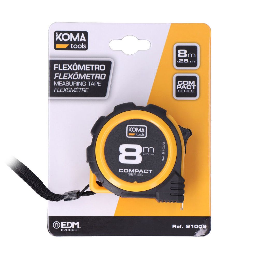 Flexómetro abs compact 8 m x 25 mm