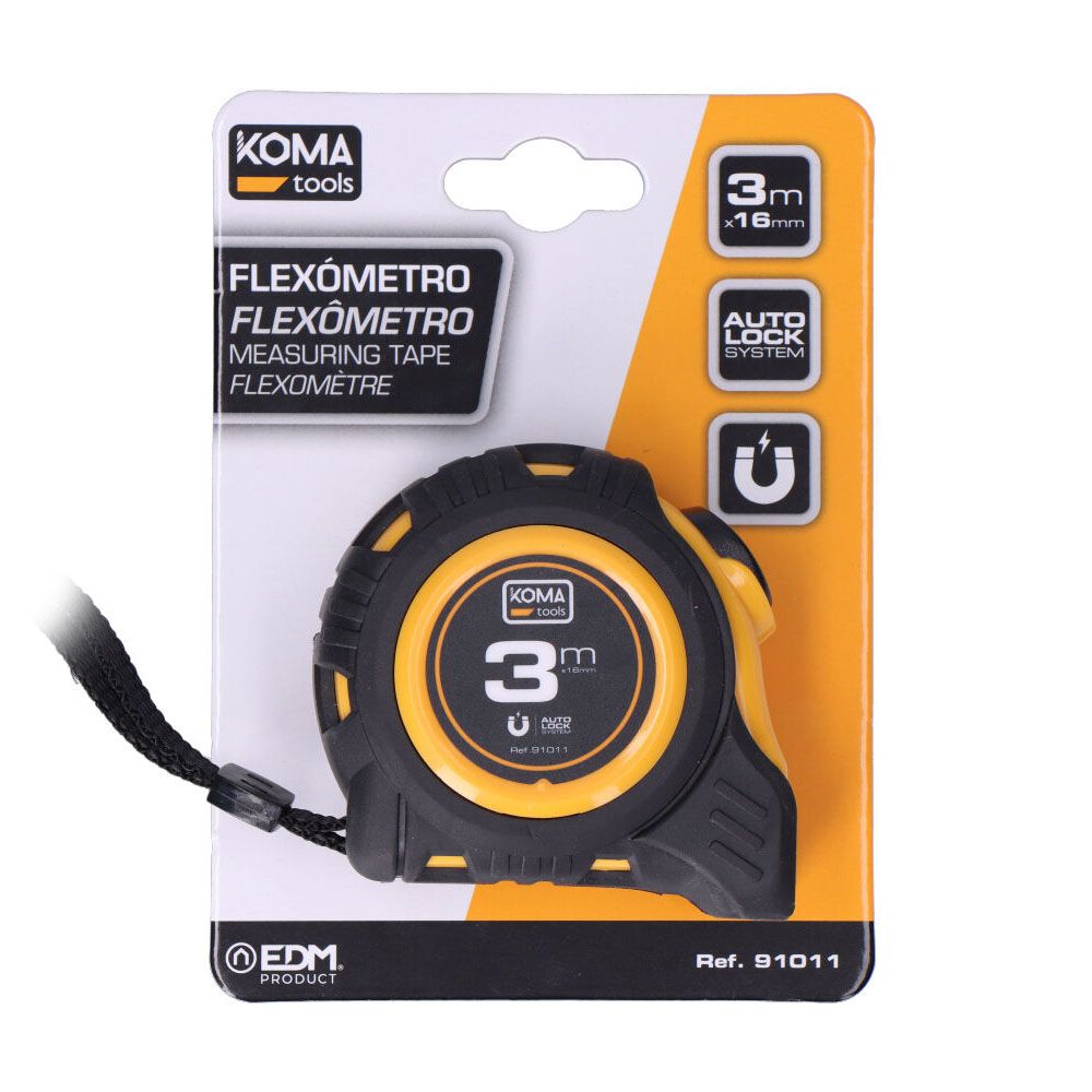 Flexómetro abs magnet 3 m x 16 mm