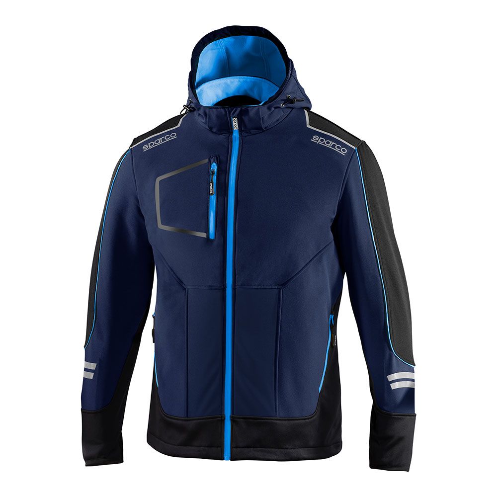 Chaqueta soft-shell tech técnica, azul marino/azul, york, t3 - l