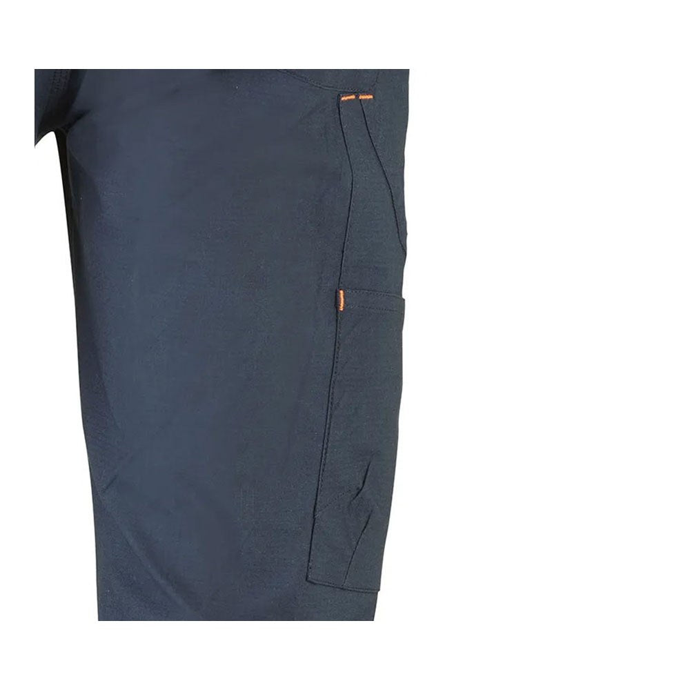 Pantalón multibolsillo elástico road azul marino, talla xxl
