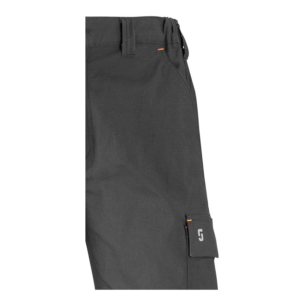 Pantalón multibolsillo elástico road gris, talla 3xl