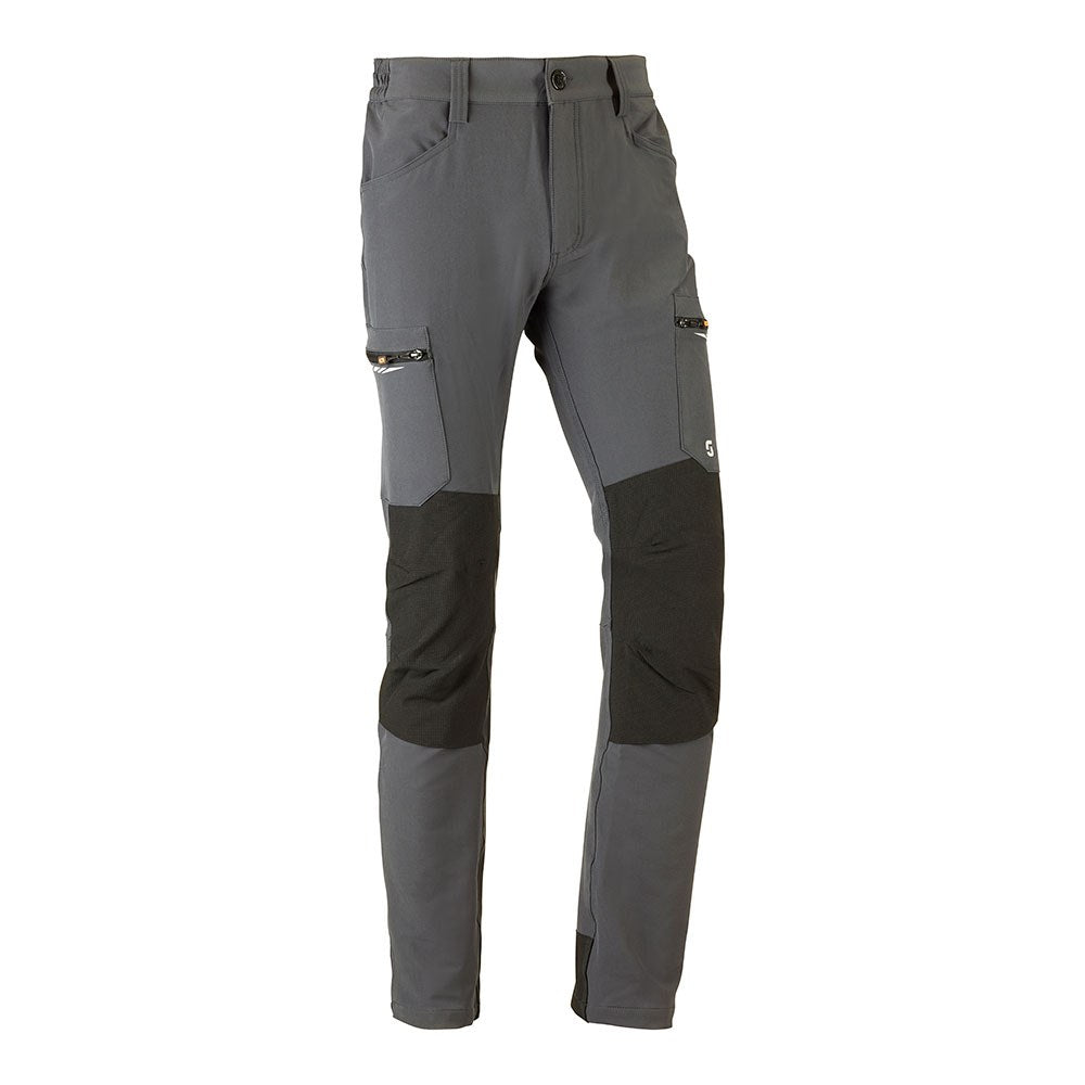 Pantalón multibolsillo elástico dynamic gris, talla s